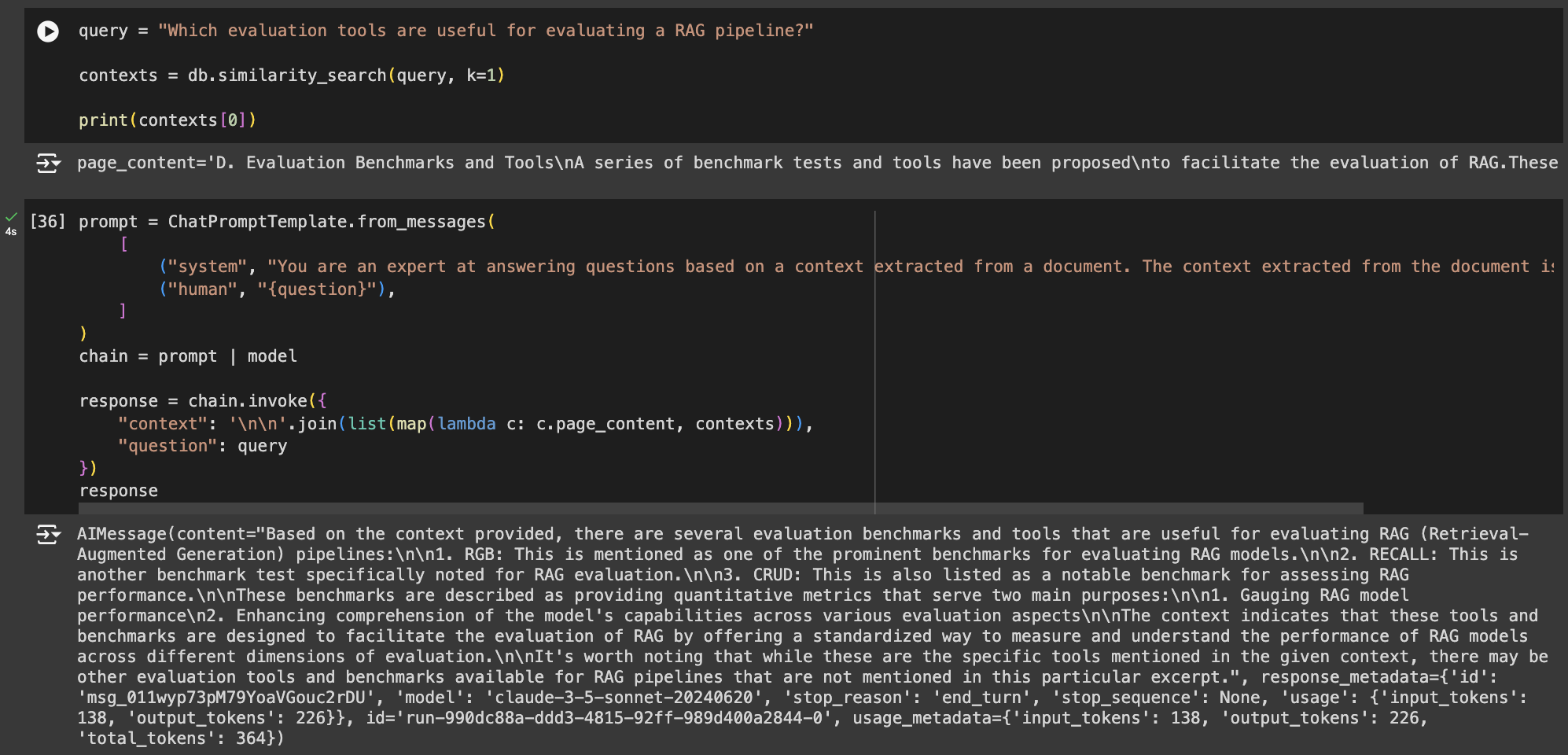 Example without Query Rewriting