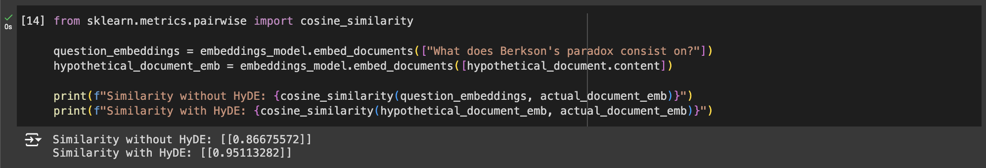 HyDE Query Rewriting comparison