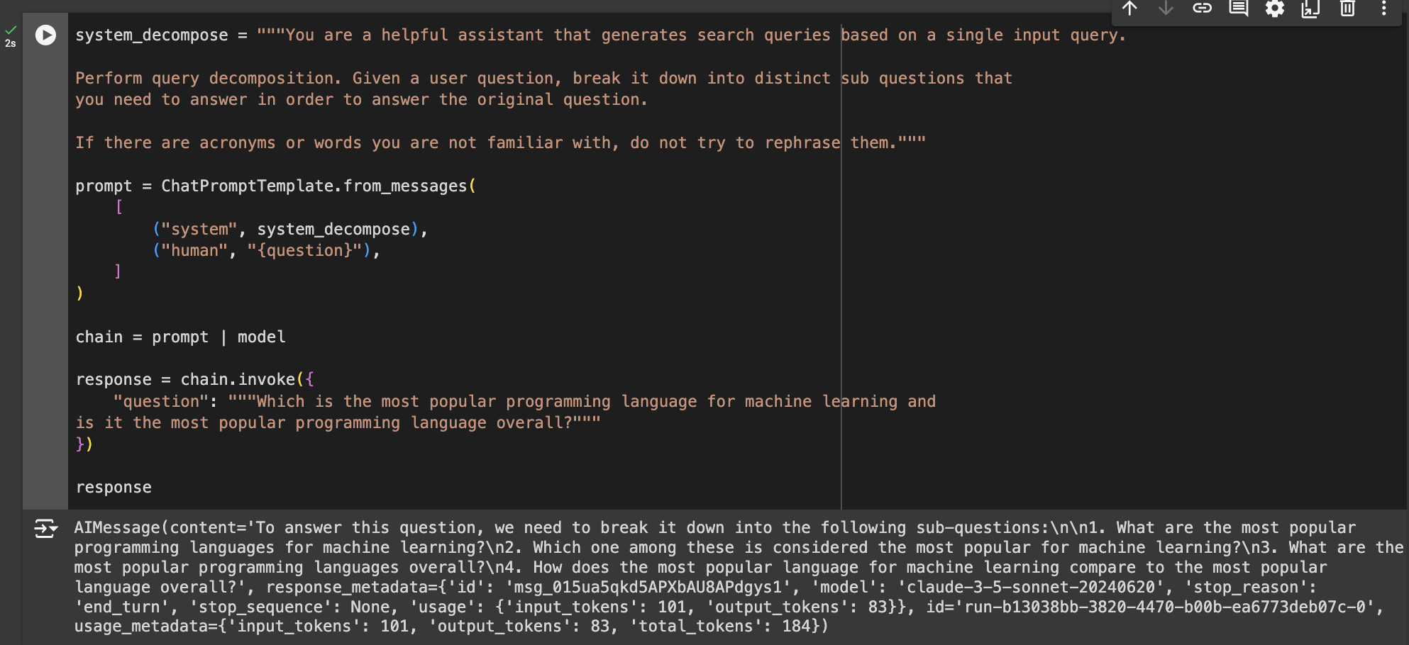 Sub-queries Query Rewriting